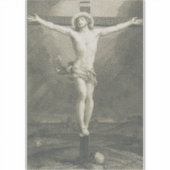 Crucifixatie van Jezus Christus Sticker (Voorkant)