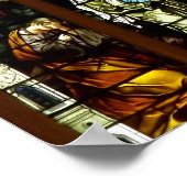 Crucifixatie van Jezus Glas in lood Window Poster (Hoek)