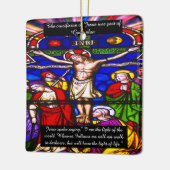 Crucifixatie van Jezus Keramisch Ornament (Links)