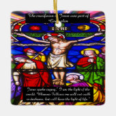 Crucifixatie van Jezus Keramisch Ornament (Voorkant)
