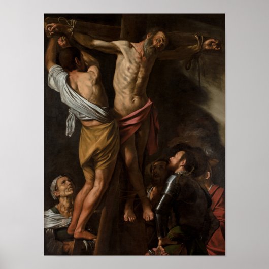 Crucifixatie van Saint Andrew door Caravaggio - Po Poster (Voorkant)