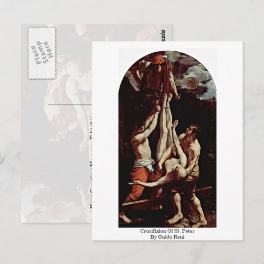 Crucifixatie van St. Peter door Guido Reni Briefkaart (Voorkant / Achterkant)