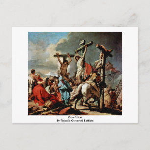 Crucifixatie van Tiepolo Giovanni Battista Briefkaart