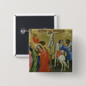 Crucifixatie Vierkante Button 5,1 Cm (Voorkant /achterkant)