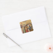 Crucifixatie Vierkante Sticker (Envelop)