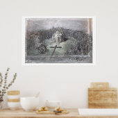 Crucifixatie (w/c en gouache op papier) poster (Keuken)