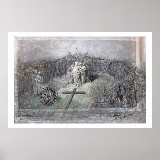 Crucifixatie (w/c en gouache op papier) poster (Voorkant)