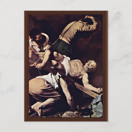 Crucifixation of St. Peter by Michelangelo Merisi Briefkaart (Voorkant)