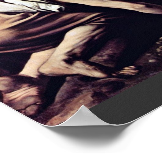 Crucifixation of St. Peter by Michelangelo Merisi  Poster (Hoek)