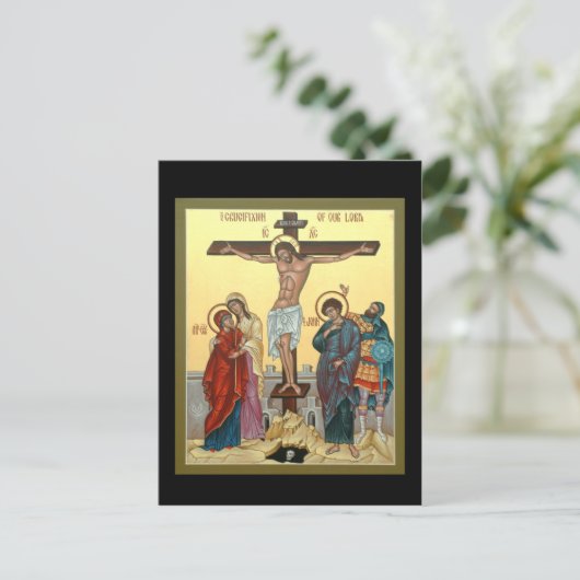 Crucifixationgebeerkaart Briefkaart (Staand voorkant)
