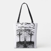 Crucifixationillustratie Tote Bag (Achterkant)