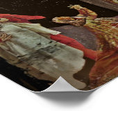 Crucifixationsheiligen tegen Jezus Feet Poster (Hoek)