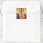 Crucifixion, 1426 vierkante sticker (Tas)