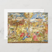 Crucifixion, 1609 (borduurwerk) briefkaart (Voorkant / Achterkant)