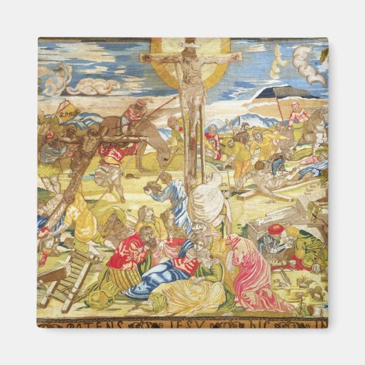 Crucifixion, 1609 (borduurwerk) magneet (Voorkant)