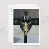 Crucifixion, 17e eeuw (ivoor) briefkaart (Voorkant / Achterkant)