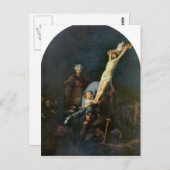 Crucifixion 2 van Rembrandt Harmenszoon van Rijn Briefkaart (Voorkant / Achterkant)