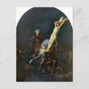 Crucifixion 2 van Rembrandt Harmenszoon van Rijn Briefkaart