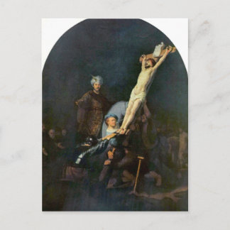 Crucifixion 2 van Rembrandt Harmenszoon van Rijn Briefkaart