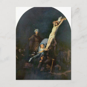 Crucifixion 2 van Rembrandt Harmenszoon van Rijn Briefkaart
