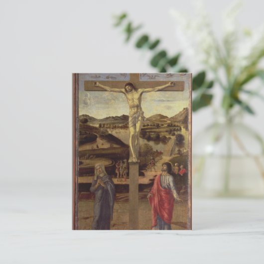 Crucifixion, c.1455 briefkaart (Staand voorkant)