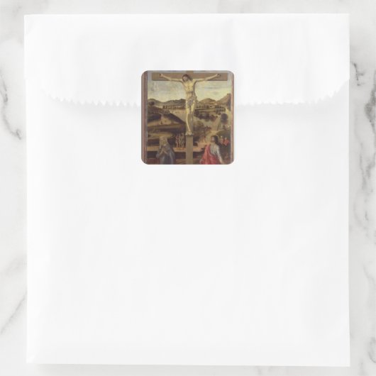 Crucifixion, c.1455 vierkante sticker (Tas)