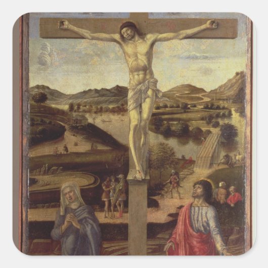 Crucifixion, c.1455 vierkante sticker (Voorkant)