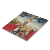 Crucifixion, c.1510 (olie op het paneel) tegeltje (Zijkant)