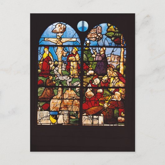 Crucifixion en de berg Olijven, 1533 Briefkaart (Voorkant)