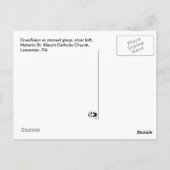 Crucifixion (Glas in lood) Briefkaart (Achterkant)