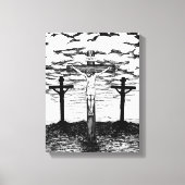 Crucifixion Illustratie door Amanda Diehl Canvas Afdruk (Voorkant)