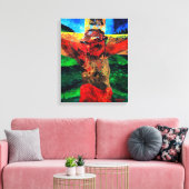 Crucifixion- it is gebeëindigd in 2009 canvas afdruk (Insitu (Woonkamer))