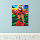 Crucifixion- it is gebeëindigd in 2009 canvas afdruk (Insitu (Houten vloer))