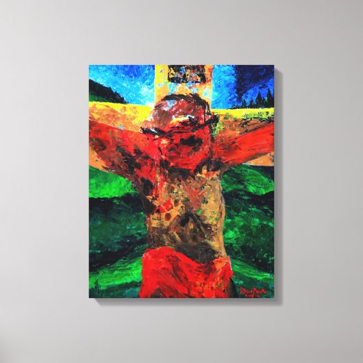 Crucifixion- it is gebeëindigd in 2009 canvas afdruk (Voorkant)