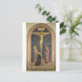 Crucifixion met de Maagd, SS. John the Evangeli Briefkaart (Staand voorkant)