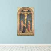 Crucifixion met de Maagd, SS. John the Evangeli Canvas Afdruk (Insitu (Houten vloer))