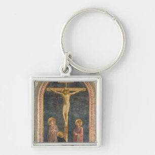 Crucifixion met de Maagd, SS. John the Evangeli Sleutelhanger