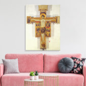 Crucifixion, Toscaanse School, tweede helft van de Canvas Afdruk (Insitu (Woonkamer))