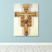 Crucifixion, Toscaanse School, tweede helft van de Canvas Afdruk (Insitu (Houten vloer))