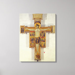 Crucifixion, Toscaanse School, tweede helft van de Canvas Afdruk