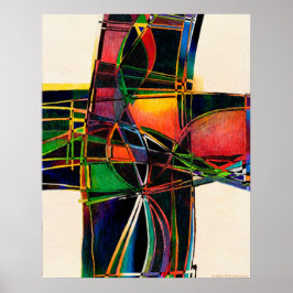 "Cruciform 16" afdrukken Poster