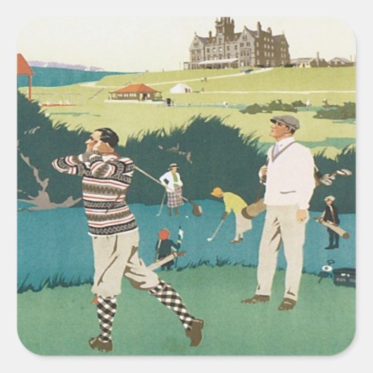  Cruden Bay Schotland Vierkante Sticker (Voorkant)