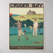 Cruden Bay Scotland Golf Vintage Poster (Voorkant)