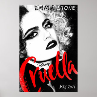 Cruella 2021 Emma Stone Vertical Poster
