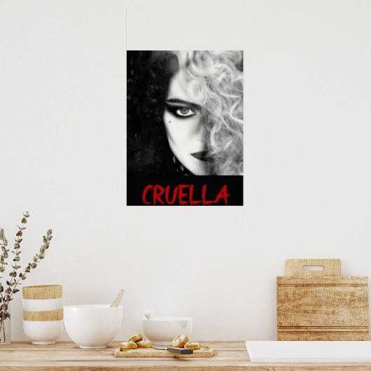 CRUELLA DE VIL POSTER (Keuken)