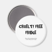 CRUELTY FREE KOELKAST MAGNEET (Voorkant / Achterkant)