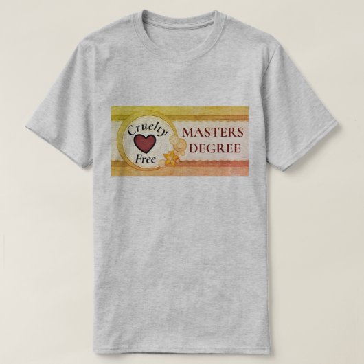 Cruelty Free Masters Degree Mannen T-shirt (Design voorkant)