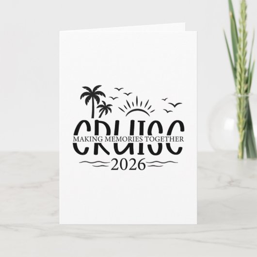 Cruise 2026 Samen Herinneringen Maken Kaart (Voorkant)