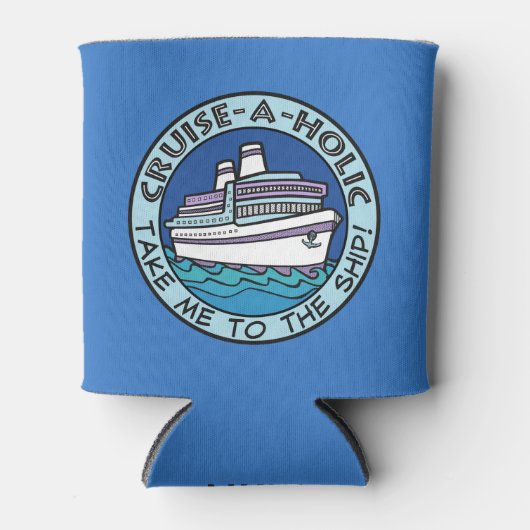 Cruise-A-Holic aangepaste monogram koelbox Blikjeskoeler (Voorkant)