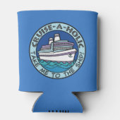 Cruise-A-Holic aangepaste monogram koelbox Blikjeskoeler (Achterkant)